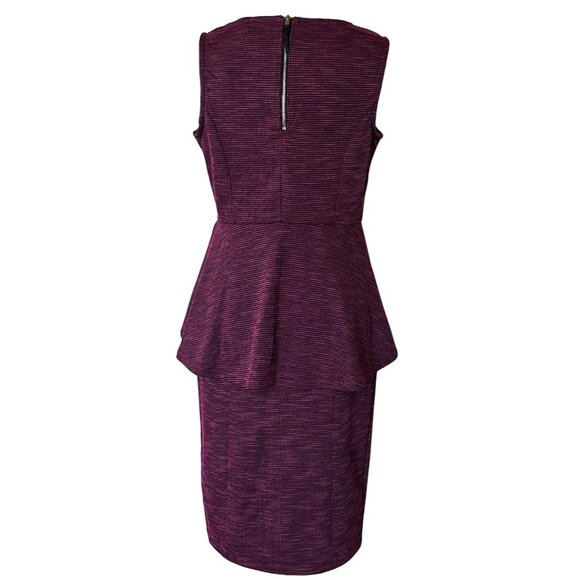 ELLE 2-pc. Sleeveless Blouse Midi Pencil Skirt Set Check Pattern Women's Size M - Picture 2 of 16